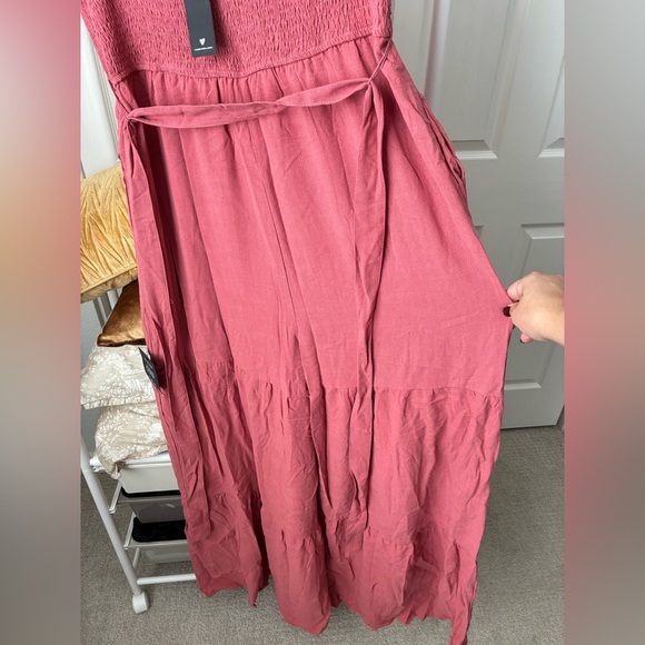 NWT Lulus Linen Strapless Jumpsuit with pockets NEVER WORN - Picture 6 of 11